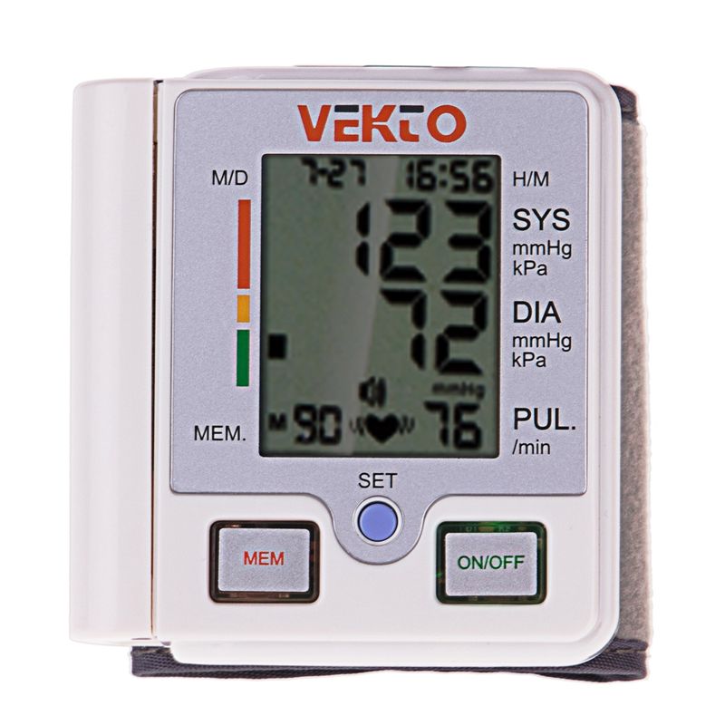 فشارسنج دیجیتال مچی وکتو مدل vt 800b8s به همراه ترمومتر دیجیتال
