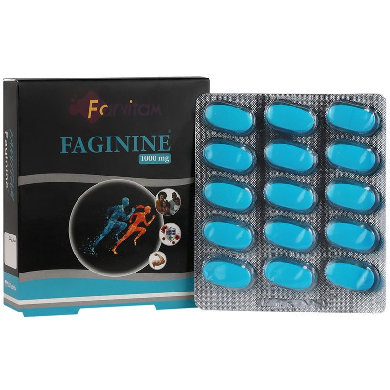قرص ال آرژنین فاژینین فارویتام 1000 میلی گرم بسته 30 عددی