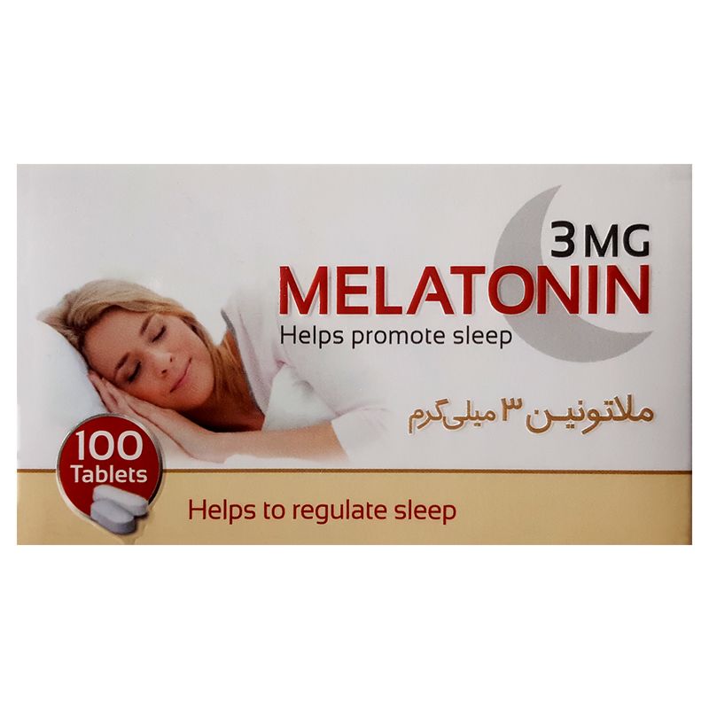 قرص ملاتونین اکسیر آفرین آریا 3 میلی گرم بسته 100 عددی
