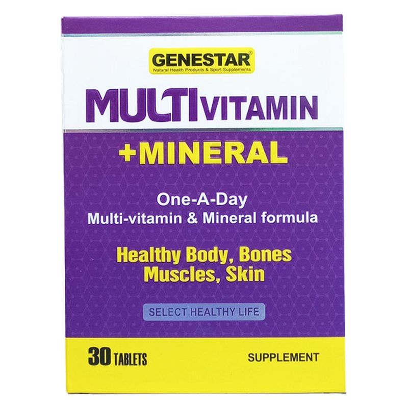 قرص مولتی ویتامین مینرال ژن استار بسته 30 عددی