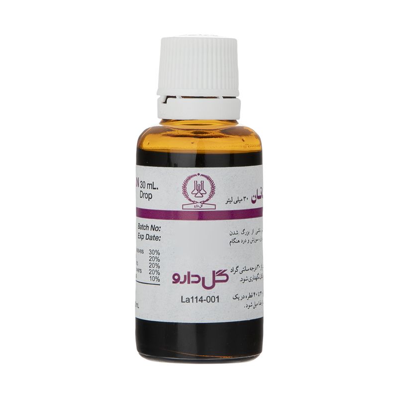 قطره گیاهی پروستاتان گل دارو  30 میلی لیتر