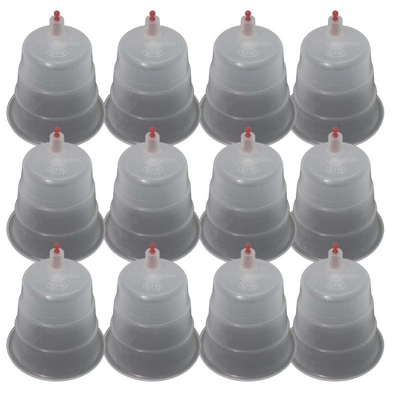 لیوان بادکش ای تی ام مدل 100cc بسته 12 عددی