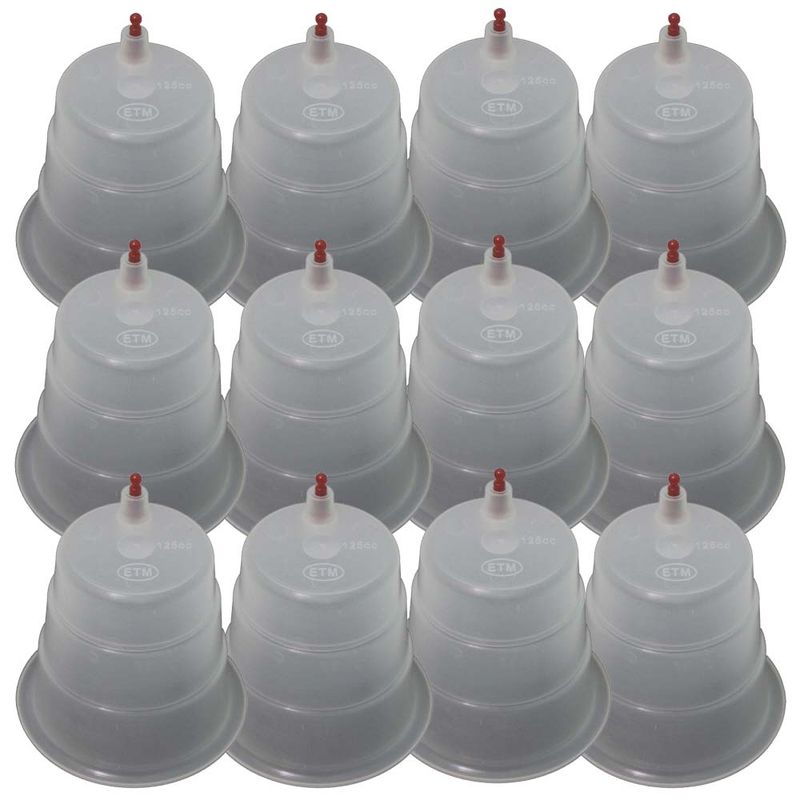 لیوان بادکش ای تی ام مدل 125cc بسته 12 عددی