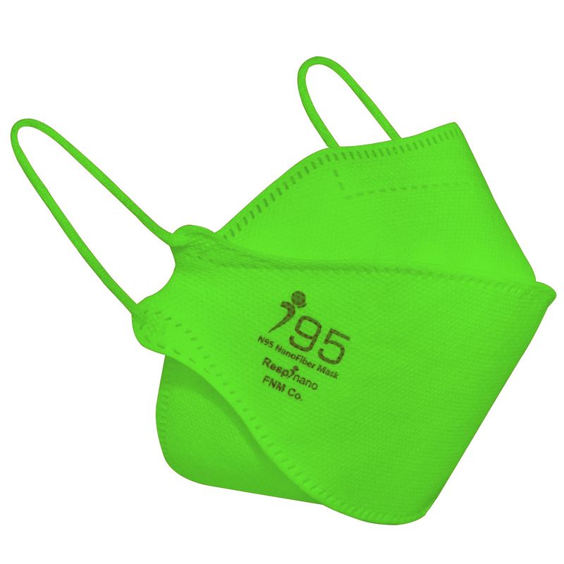 ماسک تنفسی ریما مدل سه بعدی n95 نانو کد green f95 بسته 25 عددی