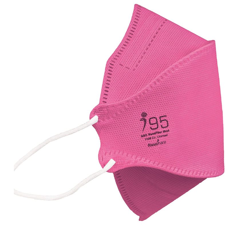 ماسک تنفسی ریما مدل سه بعدی n95 نانو کد pink f95 بسته 25 عددی