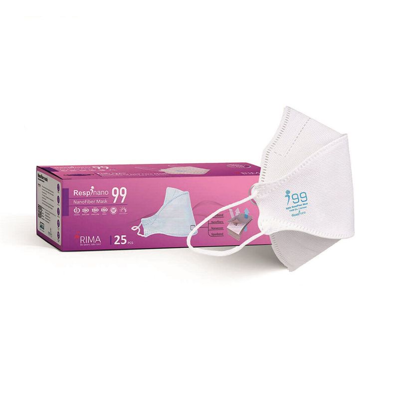 ماسک تنفسی ریما مدل سه بعدی n99 بسته 25 عددی