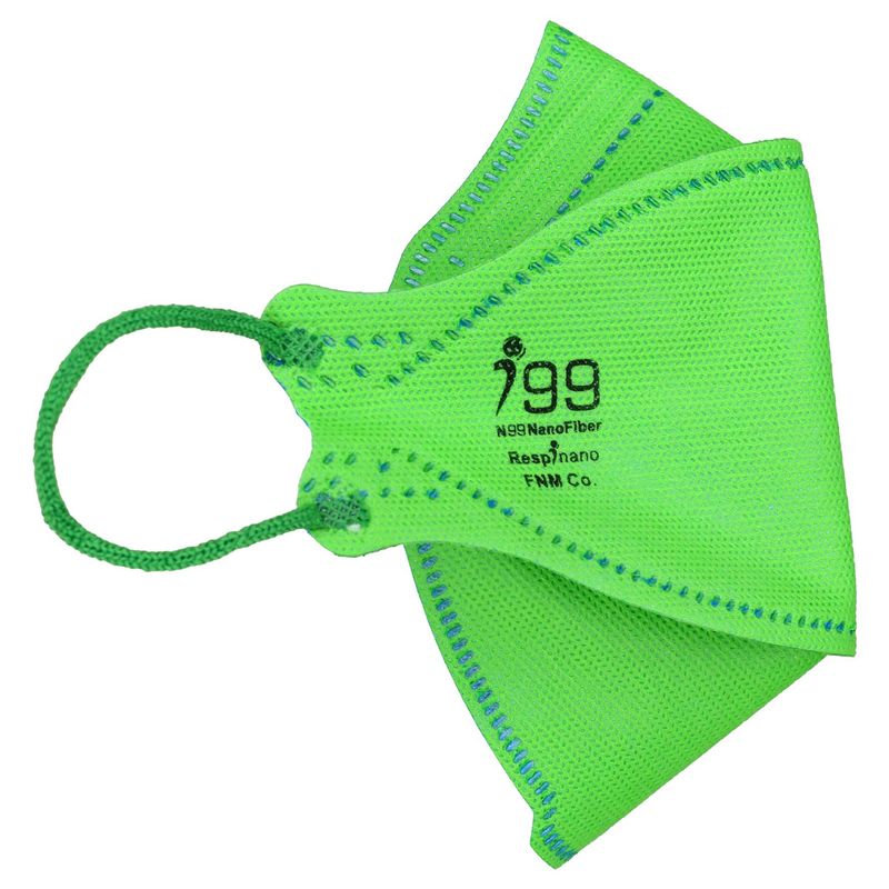 ماسک تنفسی ریما مدل سه بعدی n99 نانو کد green f99 بسته 25 عددی