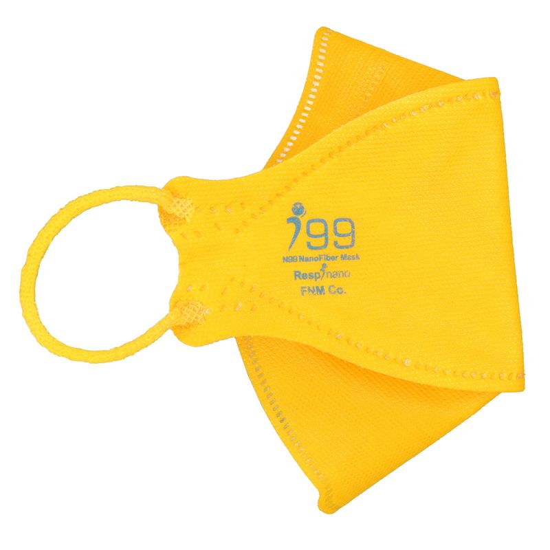 ماسک تنفسی ریما مدل سه بعدی n99 نانو کد yello f99 بسته 25 عددی