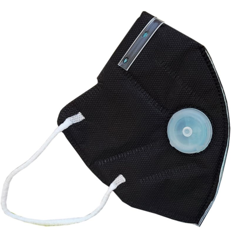 ماسک تنفسی ریما مدل سوپاپدار آنتی باکتریال ffp2 i94 n95 نانو کد ab black بسته 5 عددی