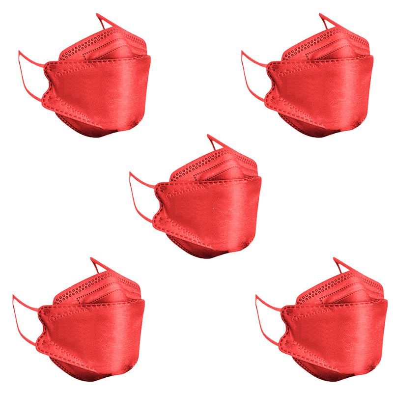 ماسک تنفسی مدل سه بعدی چهار لایه 3d kf94r بسته 5 عددی
