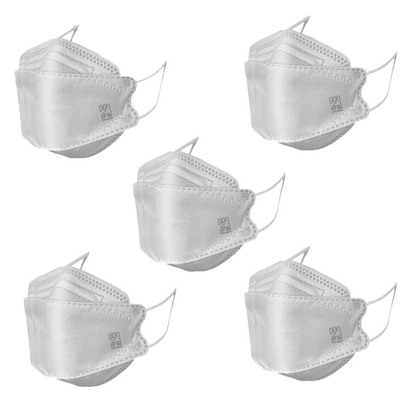 ماسک تنفسی مدل سه بعدی چهار لایه کد 3d kf94wgr بسته 5 عددی