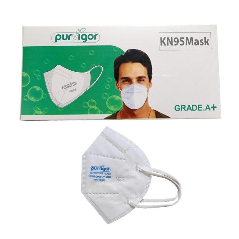 ماسک تنفسی پرویگور مدل kn95 کد 20 بسته 20 عددی