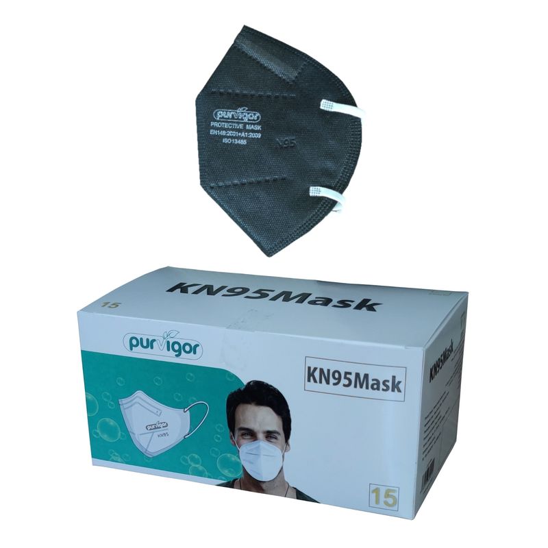 ماسک تنفسی پرویگور مدل kn95 کد 2 بسته 15 عددی