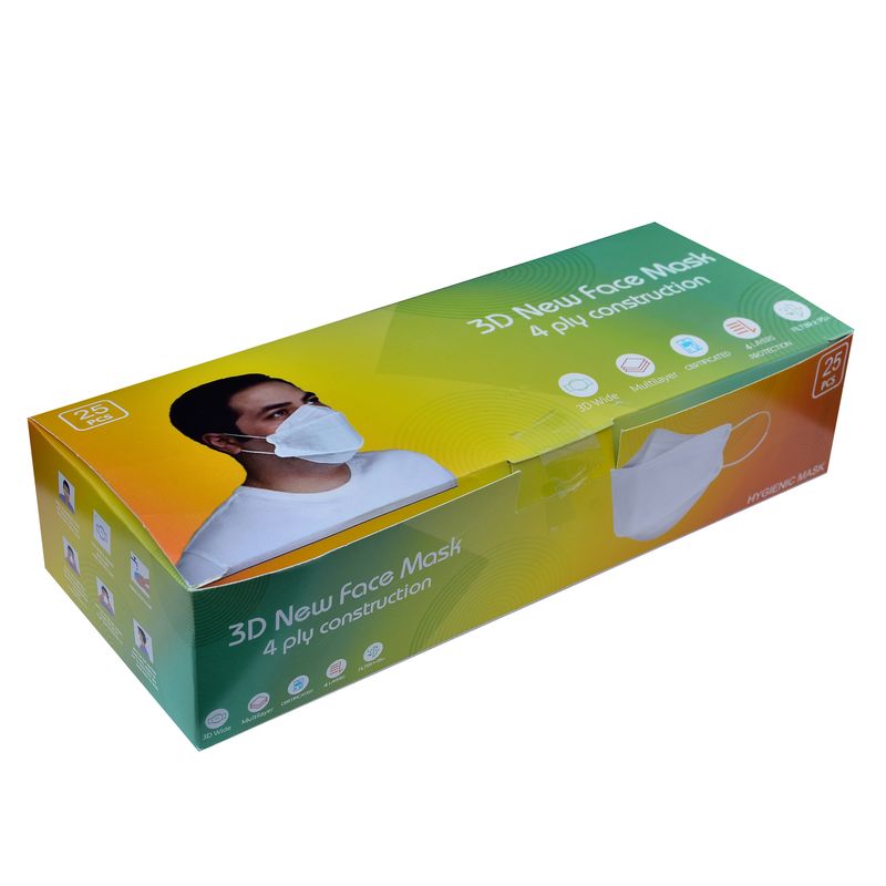 ماسک تنفسی کد 0062 بسته 25 عددی
