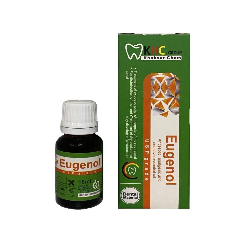 محلول اوژنول کی اچ سی گروپ مدل eugenol حجم 18 میلی لیتر