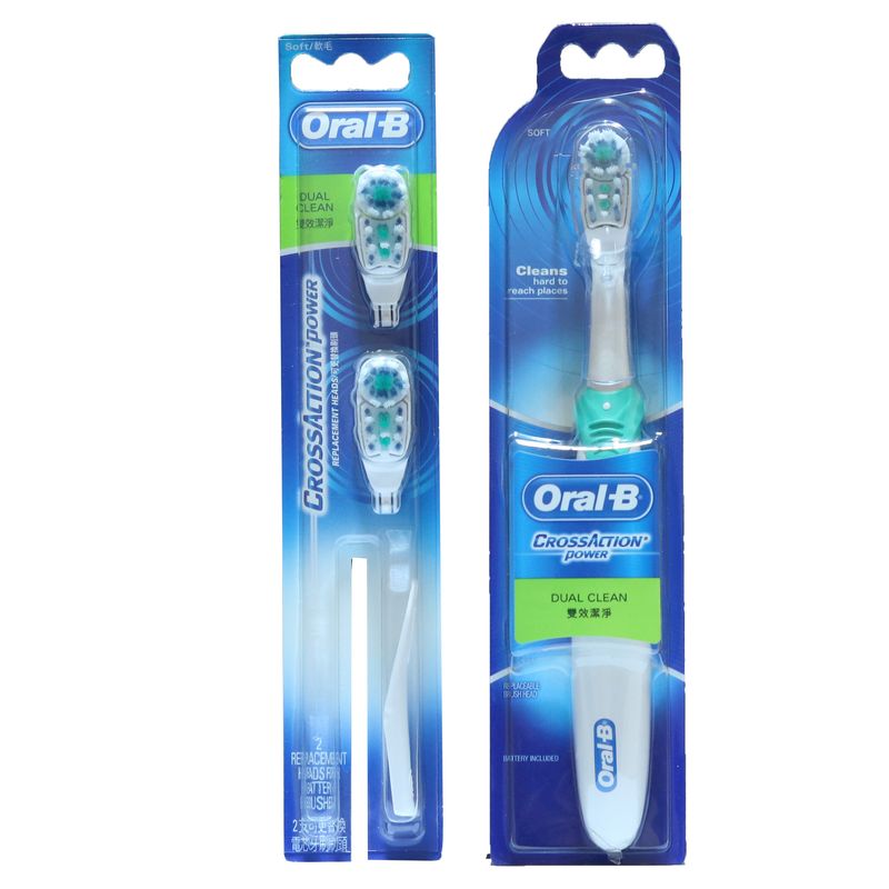 مسواک برقی اورال بی مدل dual clean به همراه سری یدک مسواک برقی اورال بی مدل dual clean بسته 2 عددی