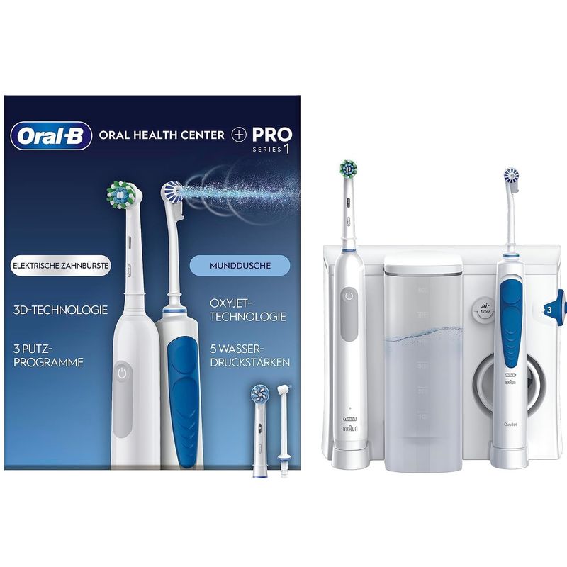 مسواک برقی اورال بی مدل oral health center pro series 1 به همراه 2 سری یدک