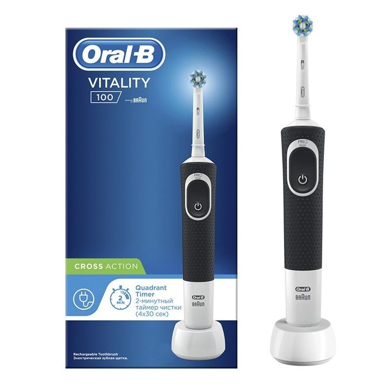 مسواک برقی اورال بی مدل vitality 100 cross action