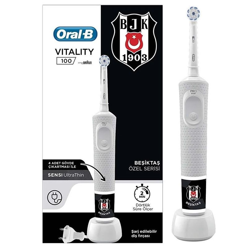مسواک برقی اورال بی مدل vitality 100 sensi ultrathin besiktas