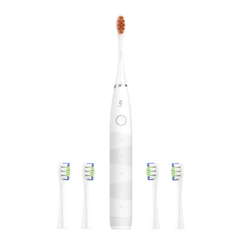 مسواک برقی شیائومی مدل oclean flow f5002 به همراه سری یدک بسته 4 عددی