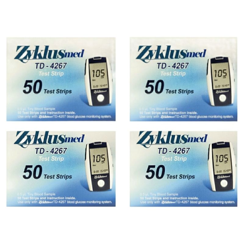 نوار دستگاه تست قند زیکلاس مد مدل sensor مجموعه 4 عددی