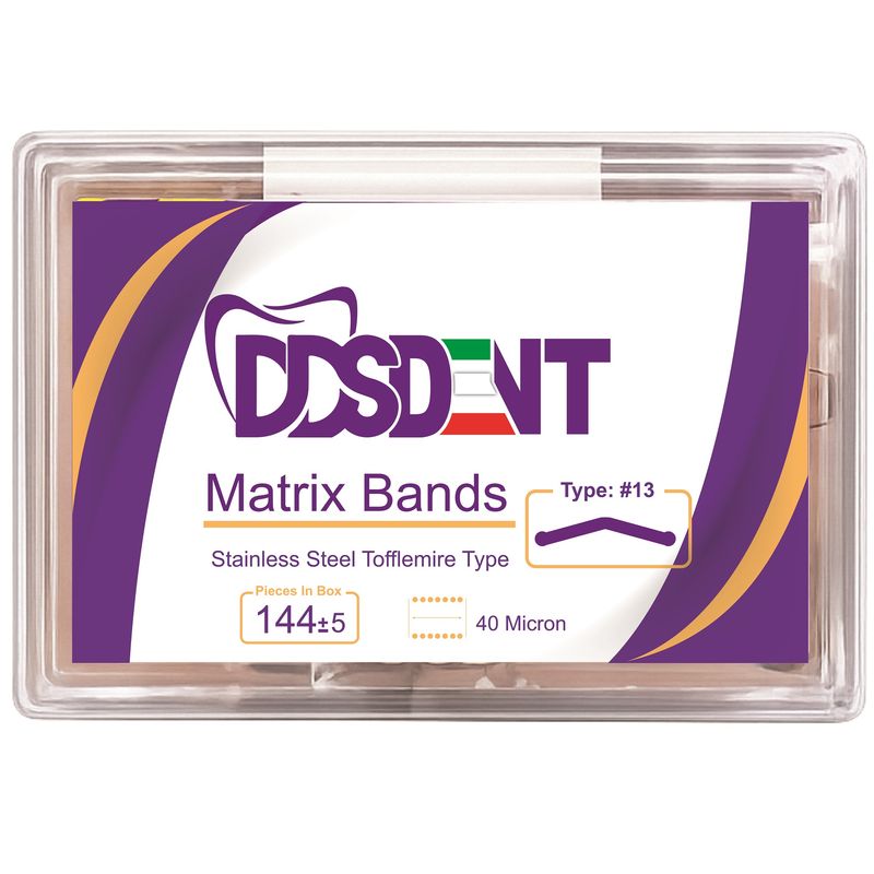 نوار ماتریکس دندانپزشکی دی دی اس دنت مدل اطفال بسته 144 عددی