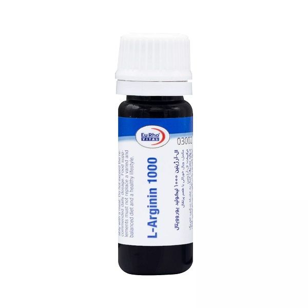 ویال خوراکی ال آرژنین 1000 میلی گرم یوروویتال بسته 6 عددی