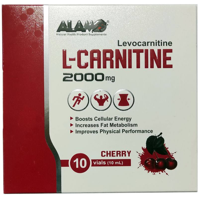 ویال خوراکی ال کارنیتین 2000 گیلاس آلامو بسته 10 عددی