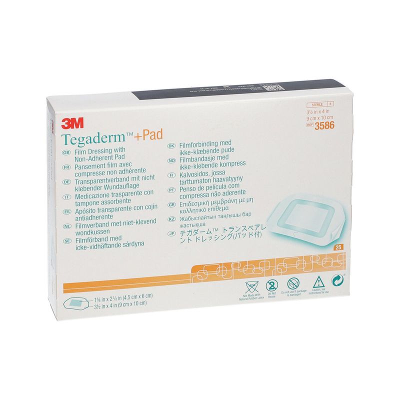 پانسمان آماده تری ام مدل tegaderm 3586 بسته 25 عددی