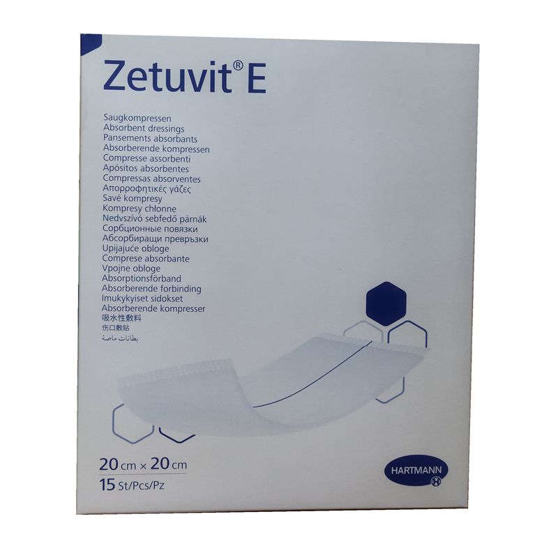 پانسمان هارتمن مدل زتویت  سایز 20x20 بسته 15 عددی