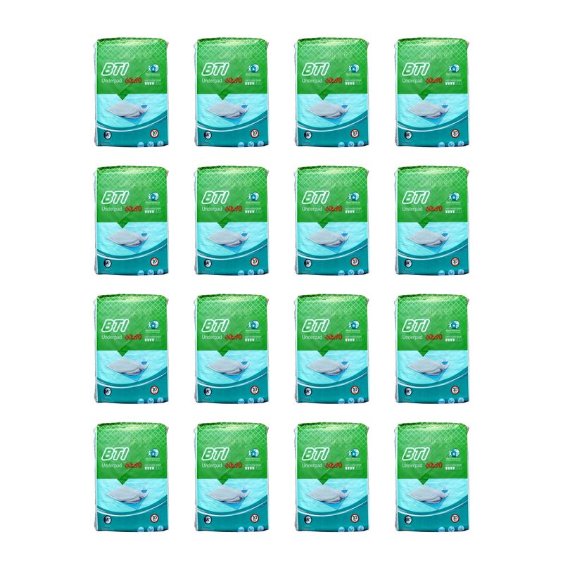 پد زیرانداز بیمار بی تی آی مدل 6090 شانزده بسته 10 عددی