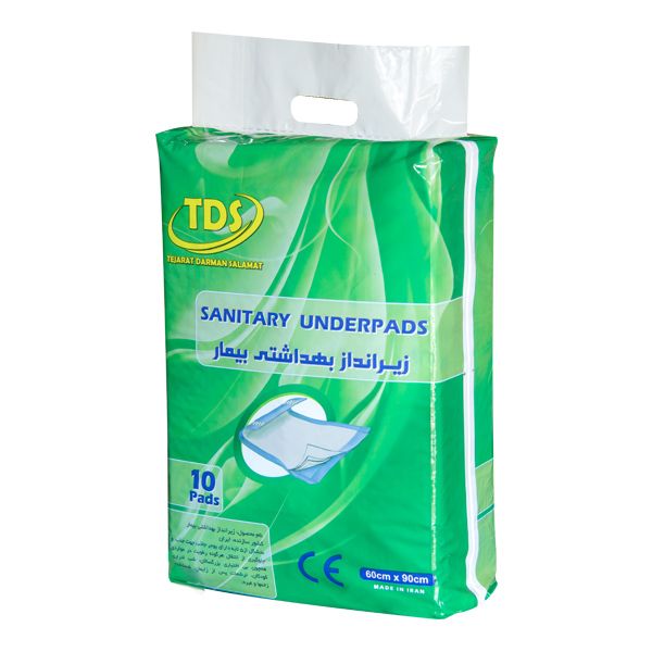 پد زیرانداز بیمار تی دی اس مدل tds6090 بسته 10 عددی