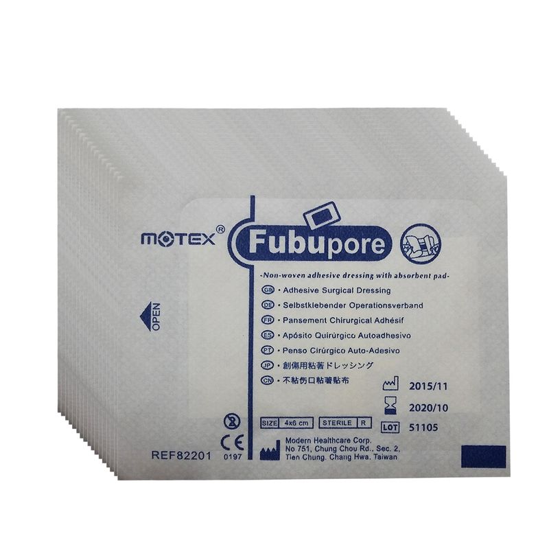 پد پانسمان موتکس مدل non woven4×6 بسته 10 عددی