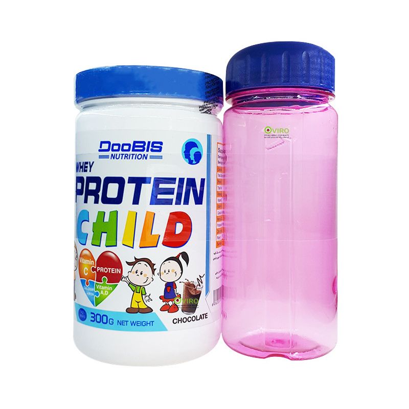 پودر مکمل رشد کودکان دوبیس مدل child whey protein وزن 300 گرم