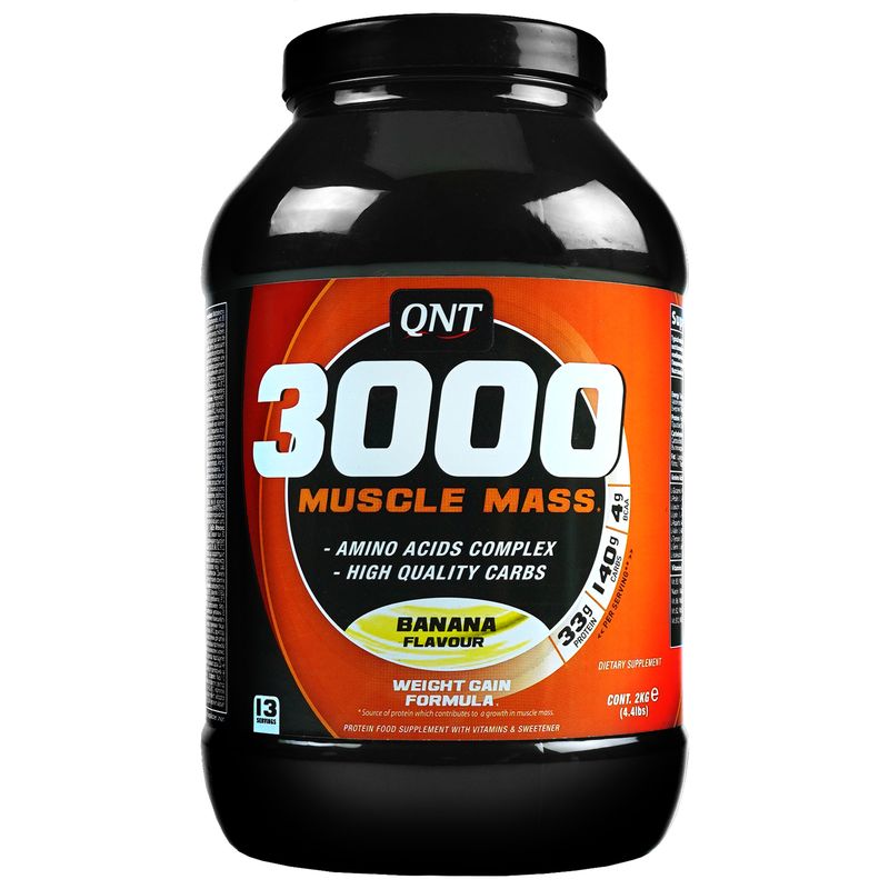 پودر گینر ماسل مس 3000 کیو ان تی 2000 گرم