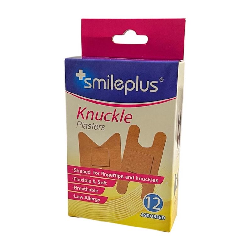 چسب زخم اسمایل پلاس مدل knuckle کد 6308 بسته 12 عددی