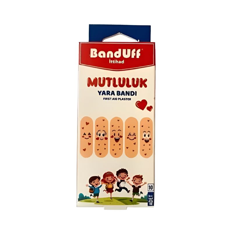 چسب زخم باندوف مدل mutluluk بسته 10 عددی