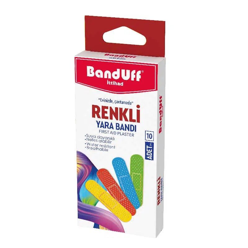 چسب زخم باندوف مدل renkli بسته 10 عددی