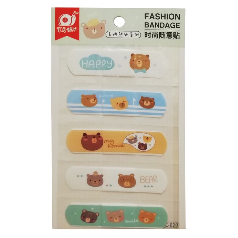 چسب زخم طرح خرس کد c 020 بسته 5 عددی