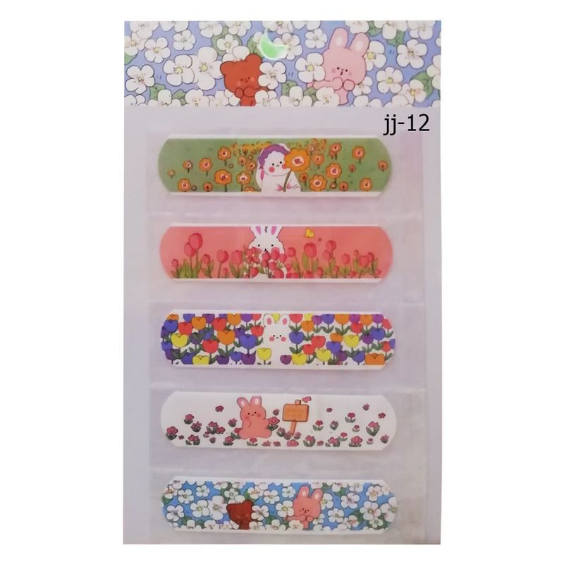 چسب زخم طرح خرگوش و بهار کد jj 12 بسته 5 عددی