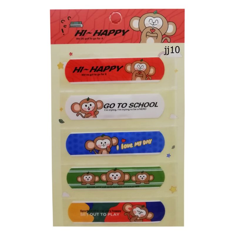 چسب زخم طرح میمون کد jj 10 بسته 5 عددی