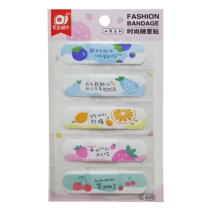 چسب زخم طرح میوه کد c 026 بسته 5 عددی