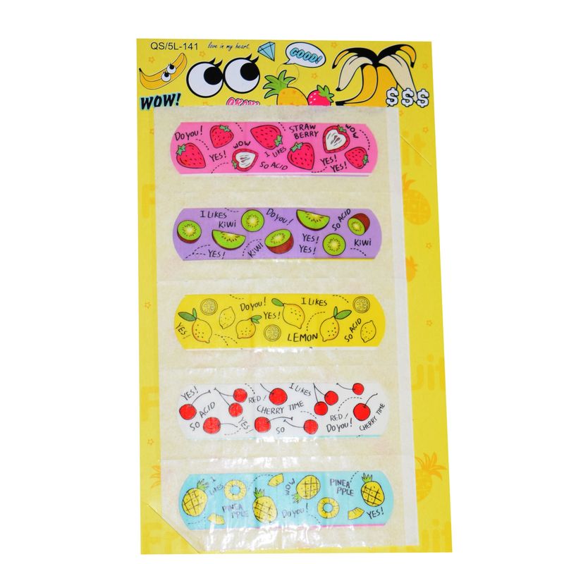 چسب زخم طرح میوه کد qs_5l 141 بسته 5 عددی