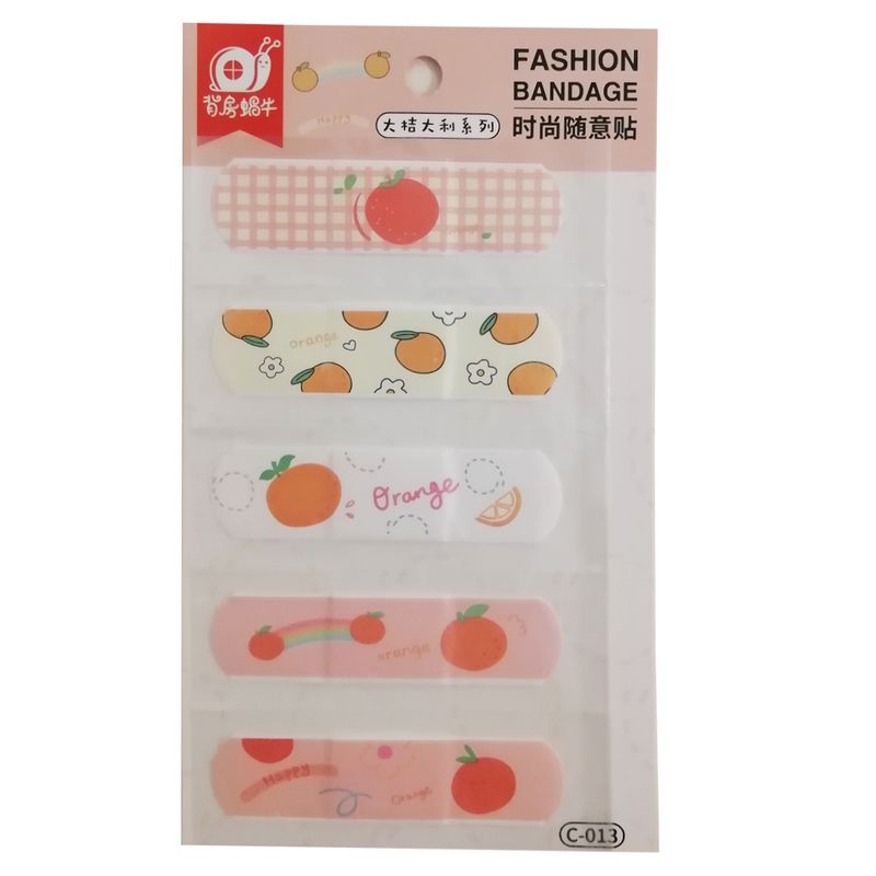 چسب زخم طرح پرتقال کد c 013 بسته 5 عددی