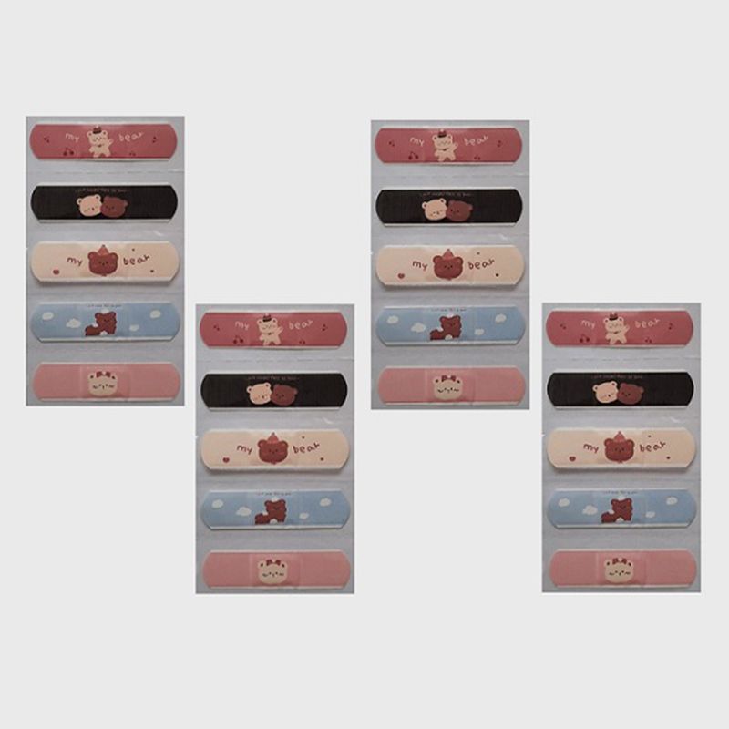 چسب زخم فانتزی طرح خرس مهربون کد md 888 بسته 20 عددی