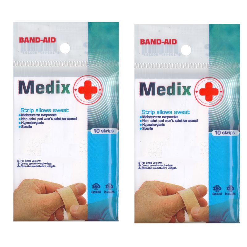 چسب زخم مدیکس مدل hypoallergic مجموعه 2 عددی
