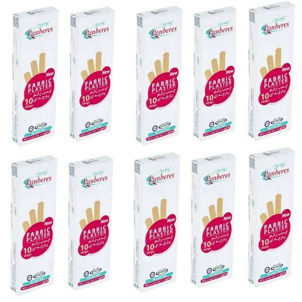 چسب زخم پارچه ای پنبه ریز مدل fabric مجموعه 10 عددی