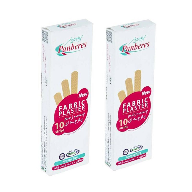 چسب زخم پنبه ریز مدل fabric مجموعه 2 عددی
