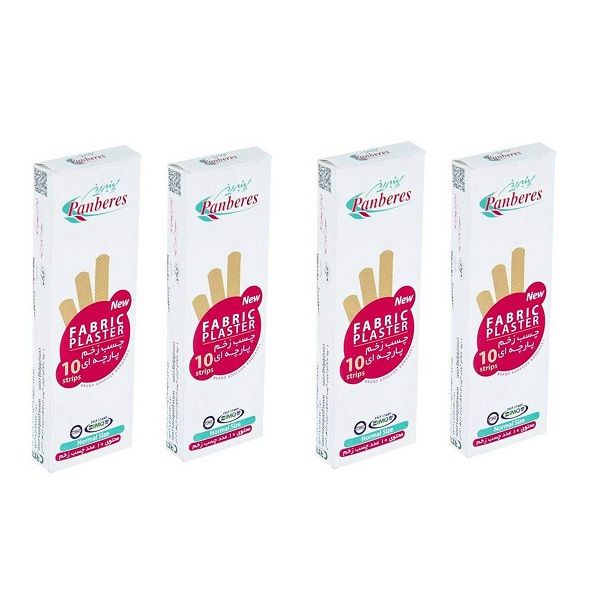 چسب زخم پنبه ریز مدل fabric مجموعه 4 عددی