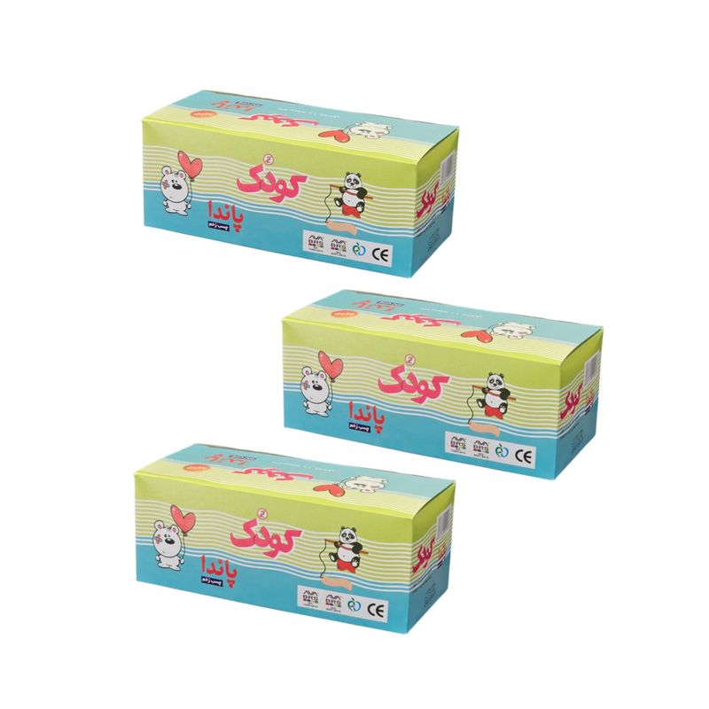 چسب زخم کودک پاندا مدل baby سه مجموعه 300 عددی